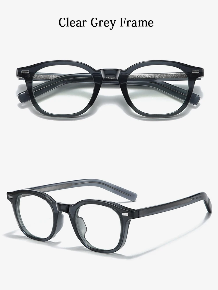 High Quality Spectacles Frame Unisex Ultralight TR90 Ellipse Rivet Glasses Frame High Definition Anti Blue Light Optical Eyewear