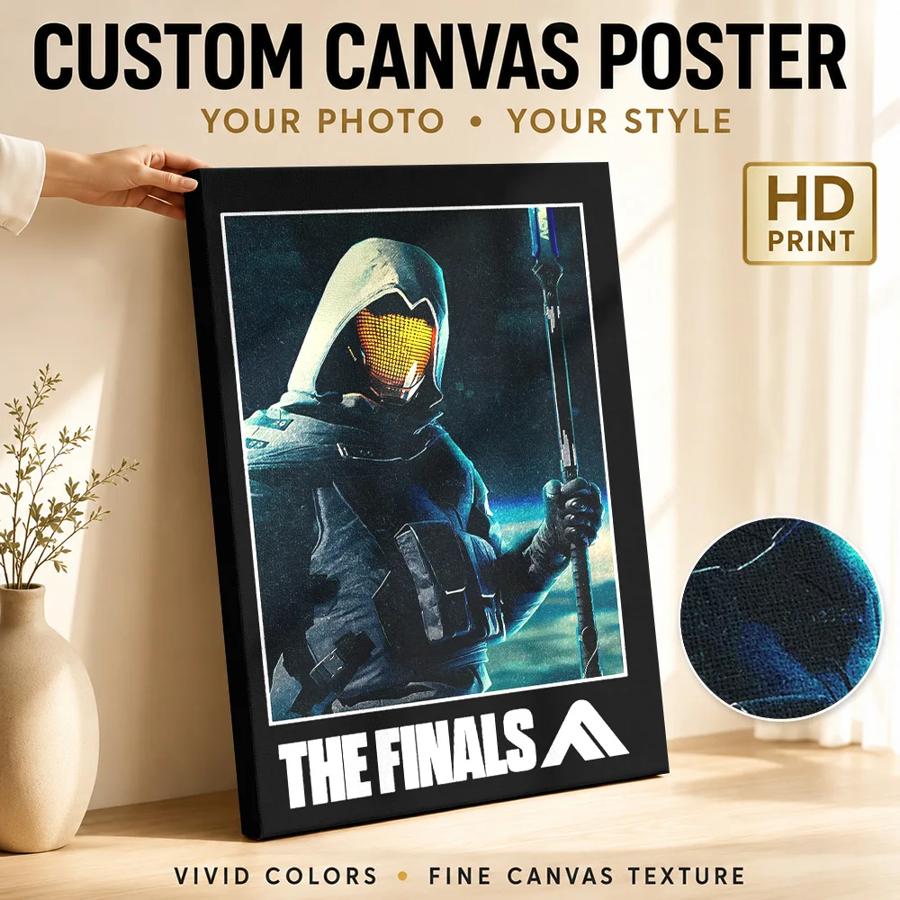 The Finals Game Character Canvas Poster Custom Gaming Anime Wall Art for Game Room Dorm Decoration Ready to Hang Gift for Fans