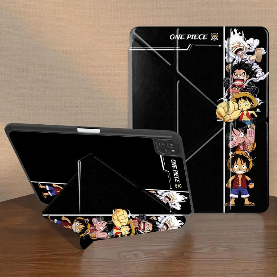 

Чехол-подставка One Piece для планшетов iPad Pro 11-го, 10-го, 9-го, 8-го, 7-го поколений, 12.9 дюймов, Air 4, 5, M3, M2, 1, 2, M4, 11 дюймов, Mini 6, 7, Pro 2025