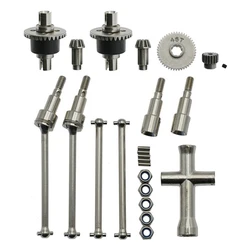 Metal Differential And Drive Shaft Set For SCY 16101 16102 16103 16201 Pro 1/16 Brushless RC Car Upgrades Parts Accessories