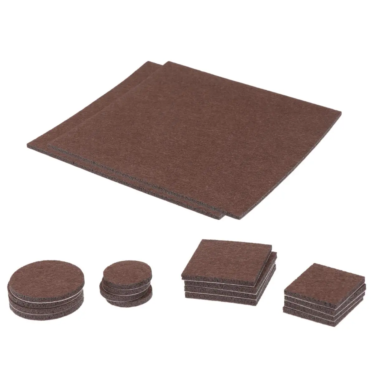 

130 Pcs Silent Foot Pads Furniture Protector Non Slip Chair Table Sticker Antiskid Mat Square Leg Gliders