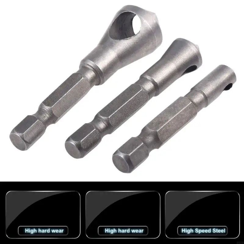 Durable Deburring Tool Shank 6.35mm For Smooth Brims Finishing On Soft Materials Like Aluminum PVC And Panels B03E