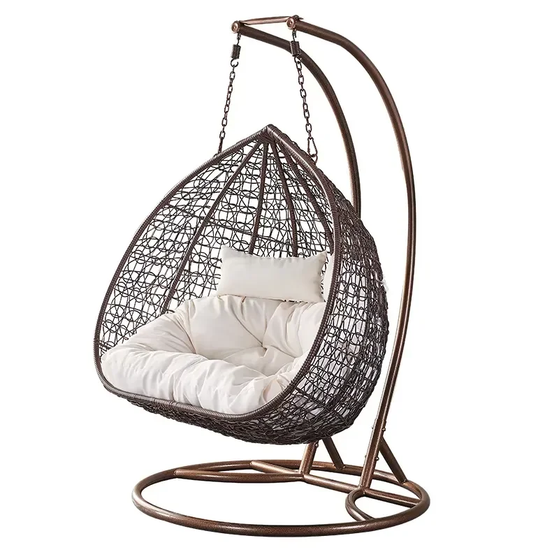 High-quality Modern Casual Outdoor Custom Furniture Hot Sale Patio Rattan Swing Chair Outdoor Double Hanging Swing Chair