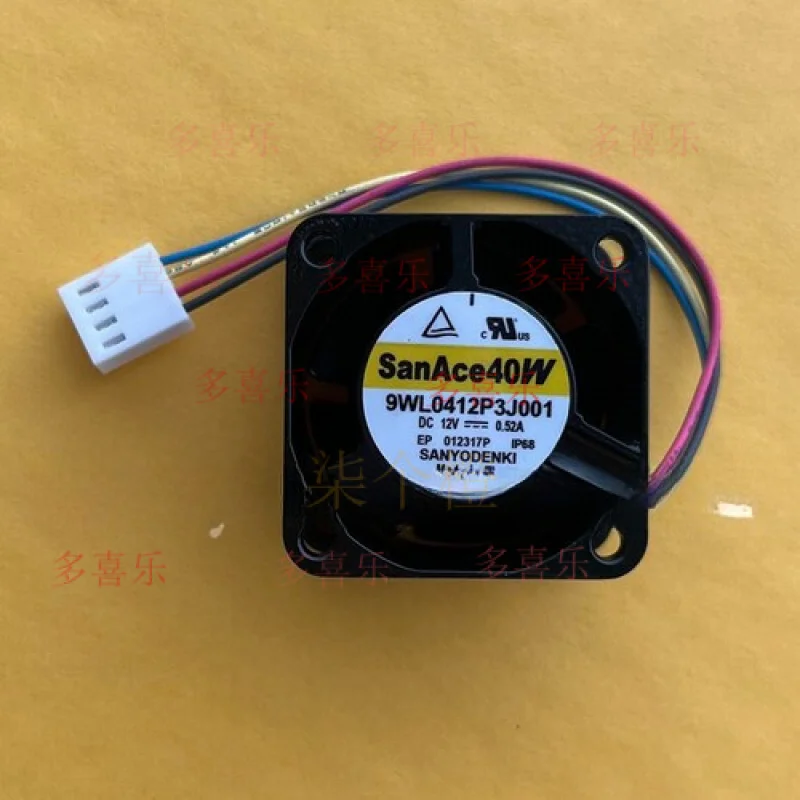 EE for  sanyo 9WL0412P3J001 4028 IP68 waterproof 12V 0.52A 4CM cm 4-wire cooling fan