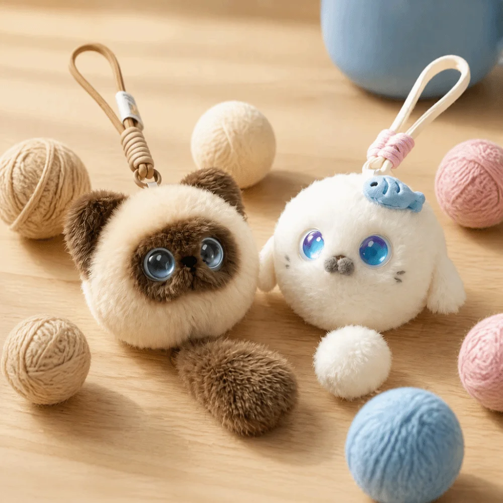 AI Continuous Dialogue AI Cat Plush Winking Interaction Personal Companion AI Cat Spirit Pendant AI Cute Pets Relaxing Chat