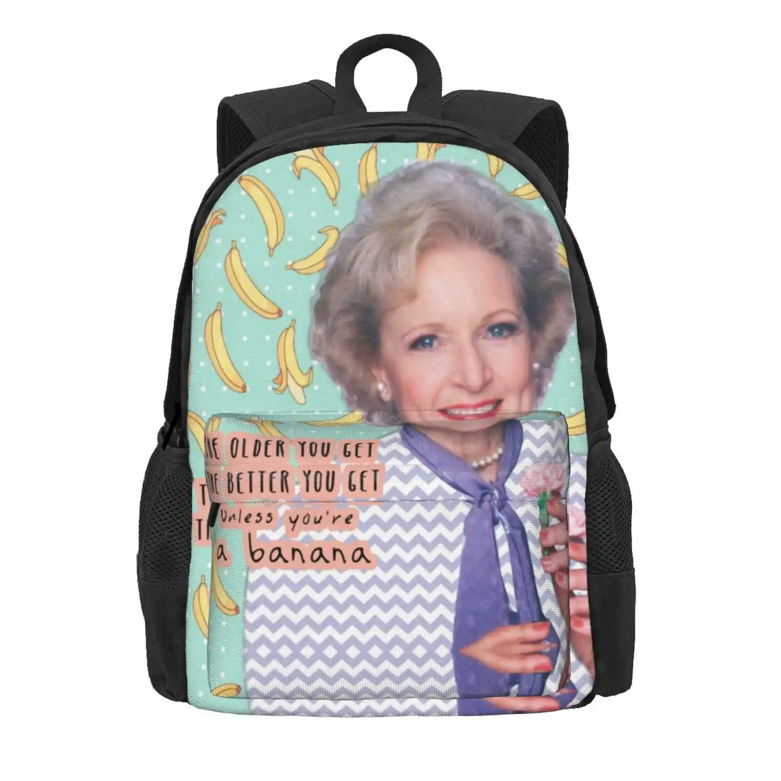 Rose Nylund 2 Hot Sale Schoolbag Backpack Fashion Bags Rose Nylund Golden Girls Series Sitcoms Tv 80S St Olaf 90S Banana