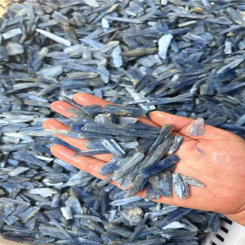 1000g Blue Kyanite Rough Gemstone Pieces, Elegant Style, Calming Crystal For Healing Energy, Spiritual Home Decor & Collectible