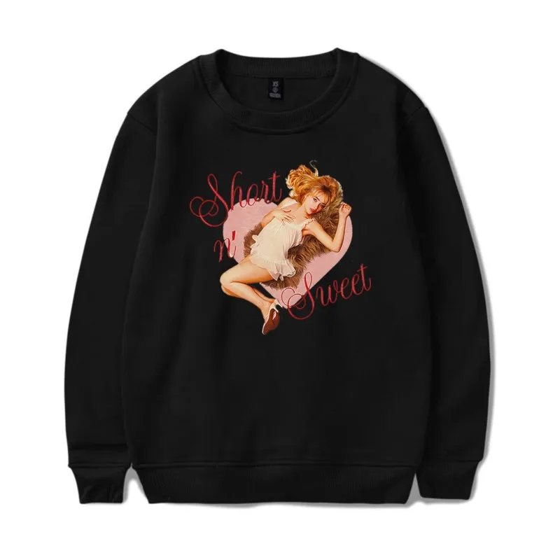 Sabrina Carpenter Sweet Heart Ivory Long Sleeve Crewneck Sweatshirt Merch For Women/Men Unisex Winter Fashion Streetwear