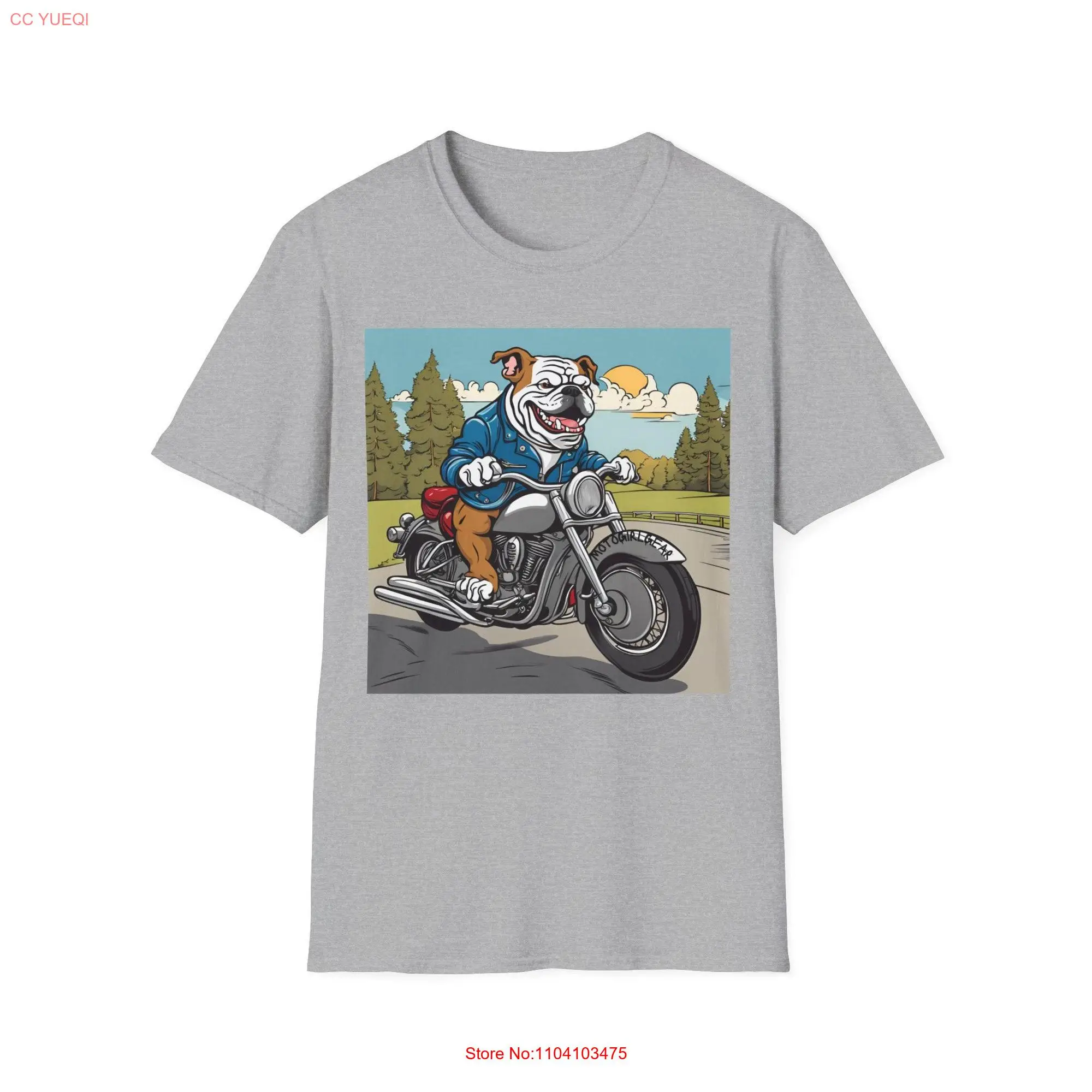 Motorcycle T Shirt Print Crew Clothes Biker Top MotoGirlGear long or short sleeves