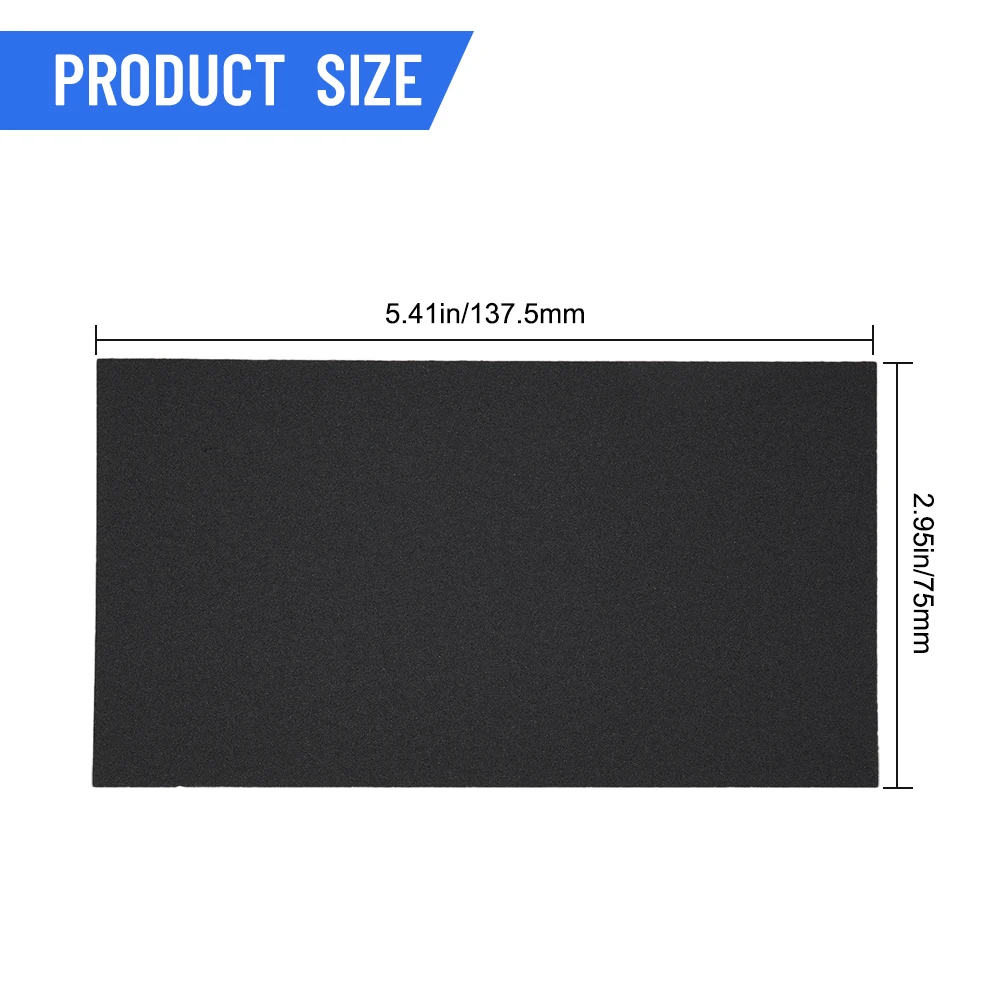 15Pcs Sandpaper 3*5 1/2inch Car Body Ceramic Glass Metal Plastic Sand Grain Stone Varnish Wet/Dry Wood Portable
