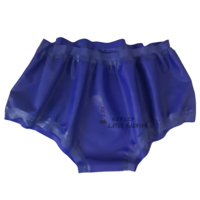 

Sexy High Waist Latex Panites Loosely Rubber Diaper Briefs Underpants Underwear Pants