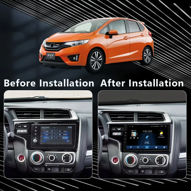 MAMSM Android 13 Car Radio For Honda Jazz 3 2015 - 2020 Fit 3 2013-2020 LHD Multimedia Video Player Stereo GPS Carplay Autoradio