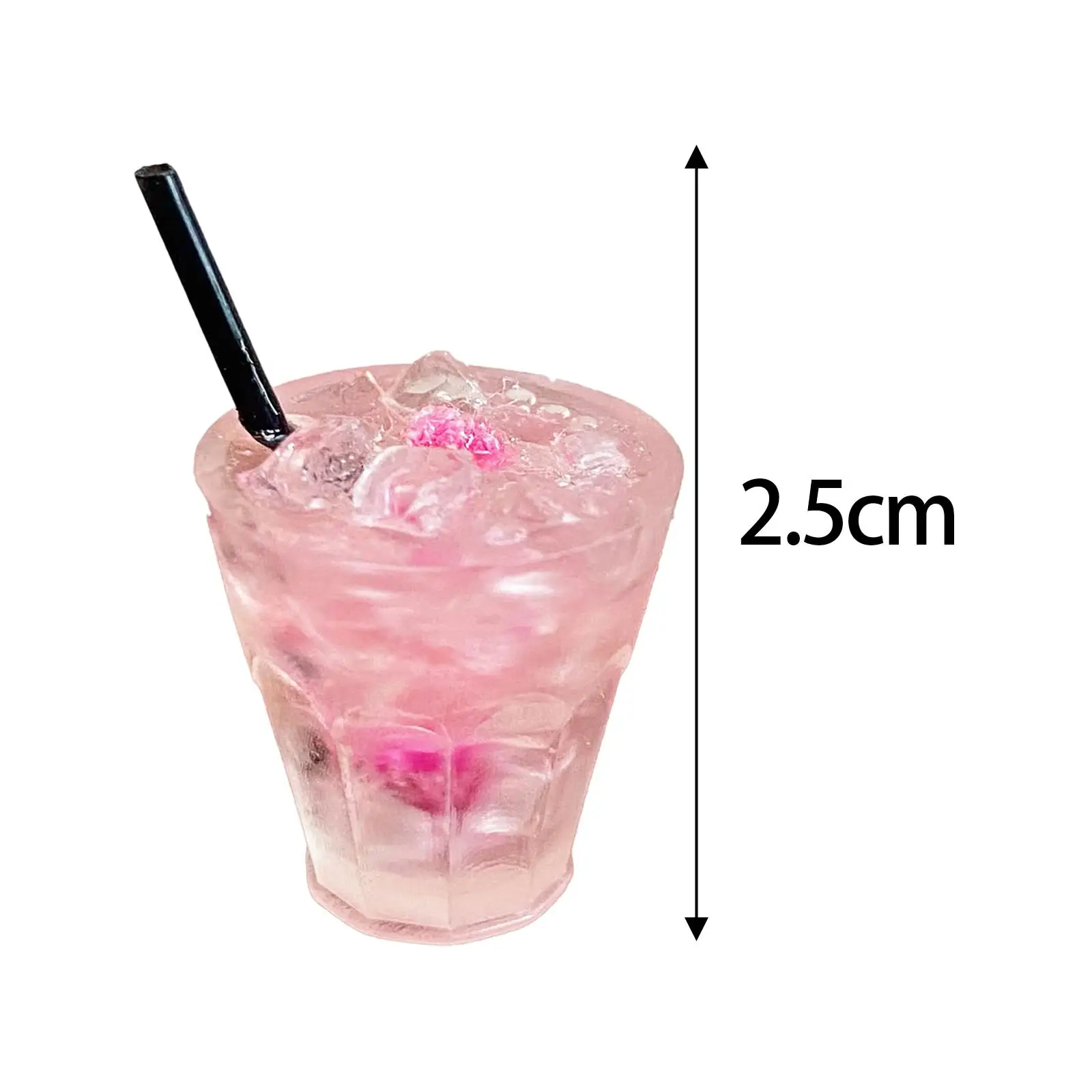 Casa de bonecas em miniatura, garrafa de bebida de resina, copo de coquetel, brinquedo para decoração de cozinha, chá, festa e sala de jantar