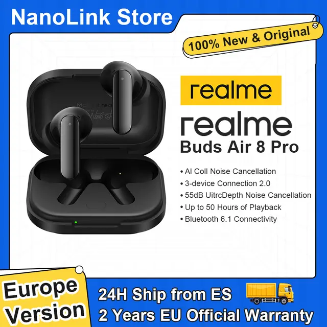 AURICULARES INALÁMBRICOS REALME BUDS AIR 8 PRO