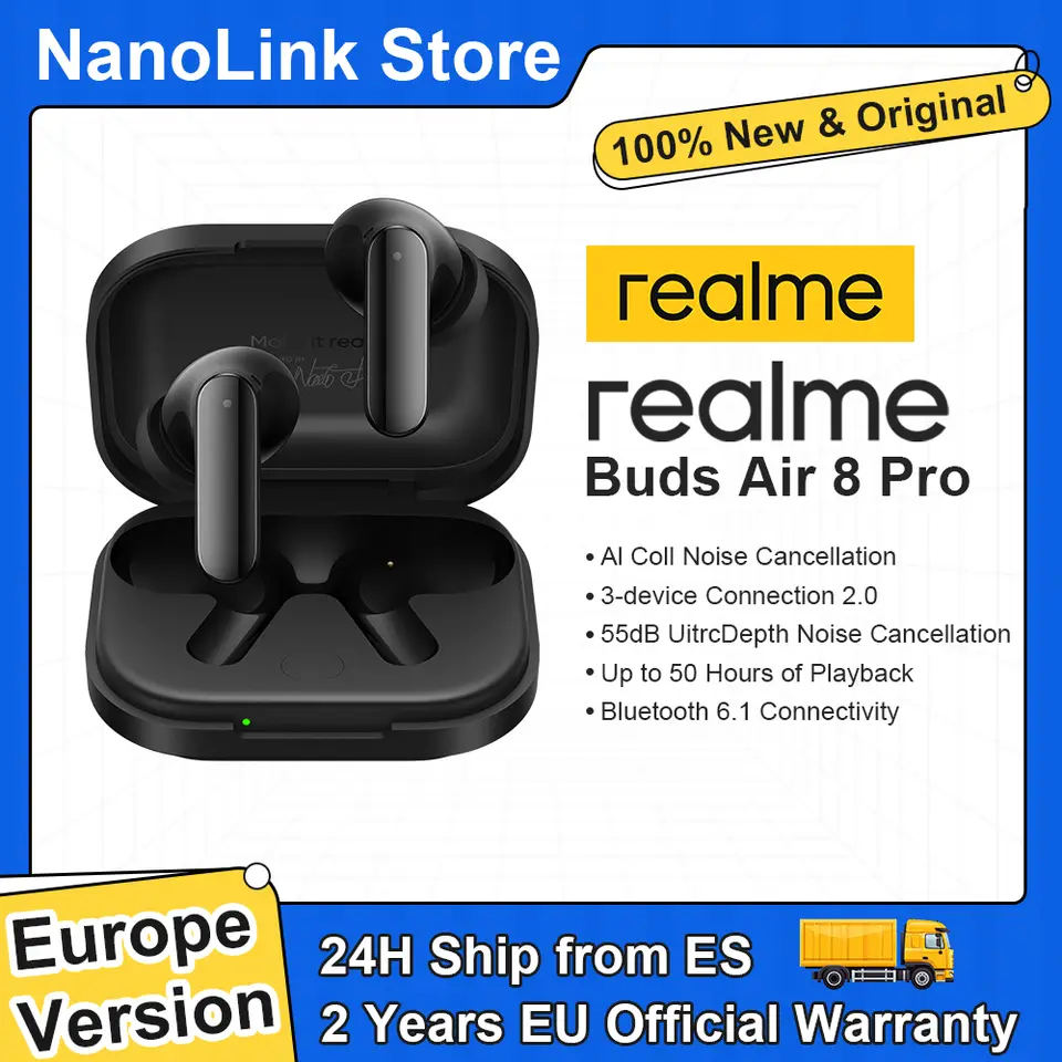 AURICULARES INALÁMBRICOS REALME BUDS AIR 8 PRO