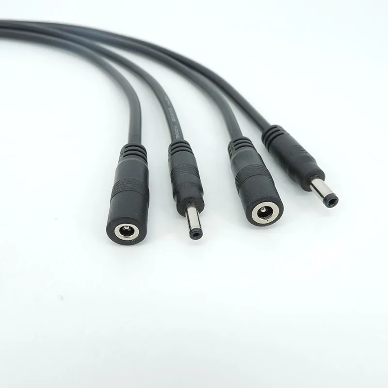 1/5pcs 3.5x1.35mm DC male female extend connector cable Power supply Plug 3.5mm 1.35mm extension wire pigtail repair cord p1