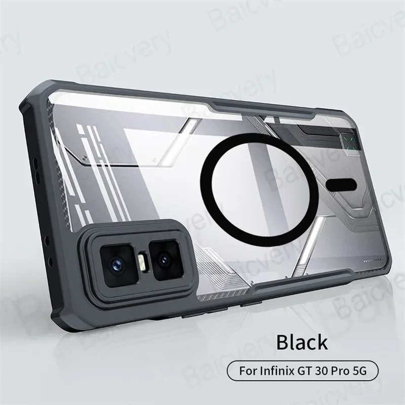 Coque de protection rigide en Silicone pour Infinix GT 30 Pro X6873, chargement magnétique sans fil Coque de protection rigide en Silicone pour Infinix GT 30 Pro X6873, chargement magnétique sans fil