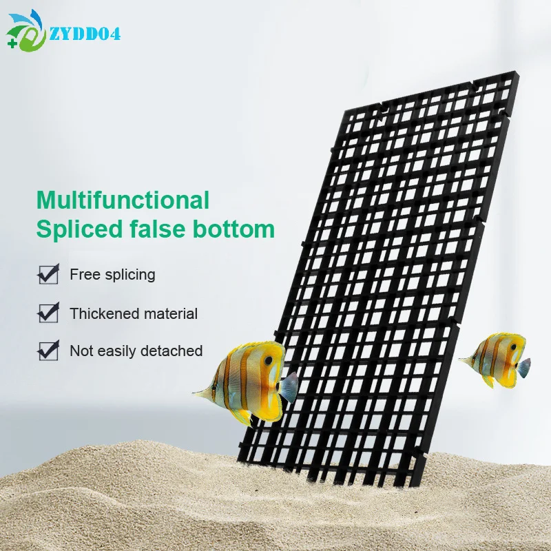 ●30x15cm 30x30cm Grid Divider Plate Detachable Spliceable Fish Tank Isolation Plate Upper Cover Net Bottom Filter For Aquarium