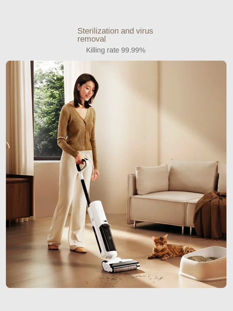 

XIAOMI MIJIA Wireless Floor Washing Machine 2C Suction Mop Cleaning Machine Vacuum Household Appliances Cleaning Machine