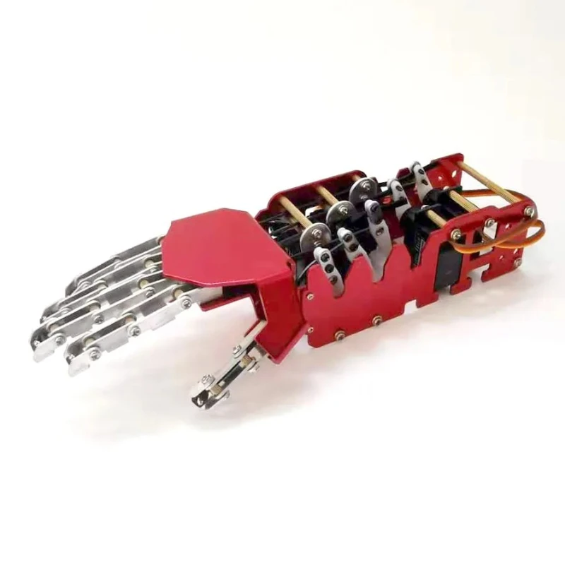 

Humanoid robot finger gripper: 5 degrees of freedom metal gripper, bionic mechanical palm design