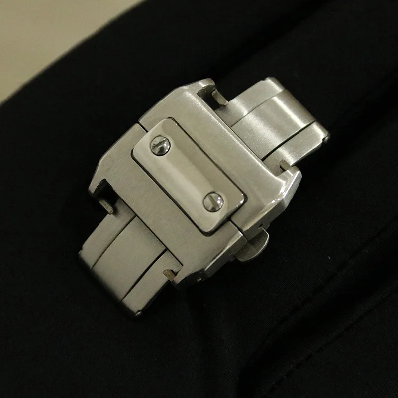 CartierDouble Push Butterfly Clasp Santos SantosSantos100Folding Buckle18mm21mm
