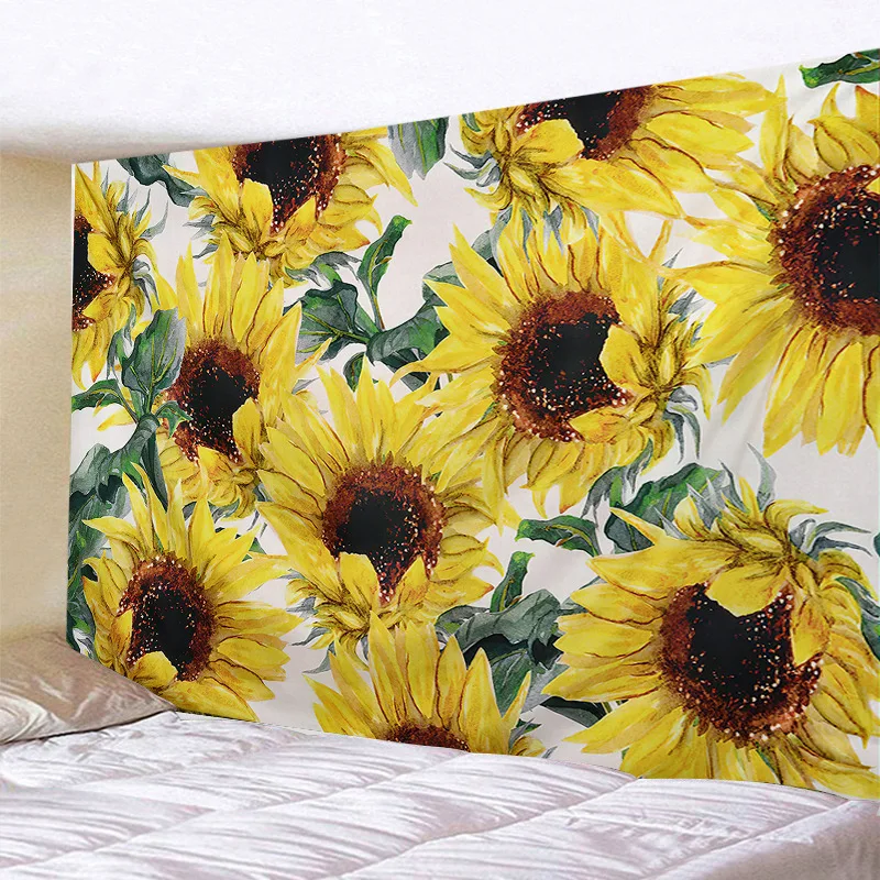 

Sunflower Tapestry 3D Printed Tapestrying Rectangular Home Decor Wall Hanging