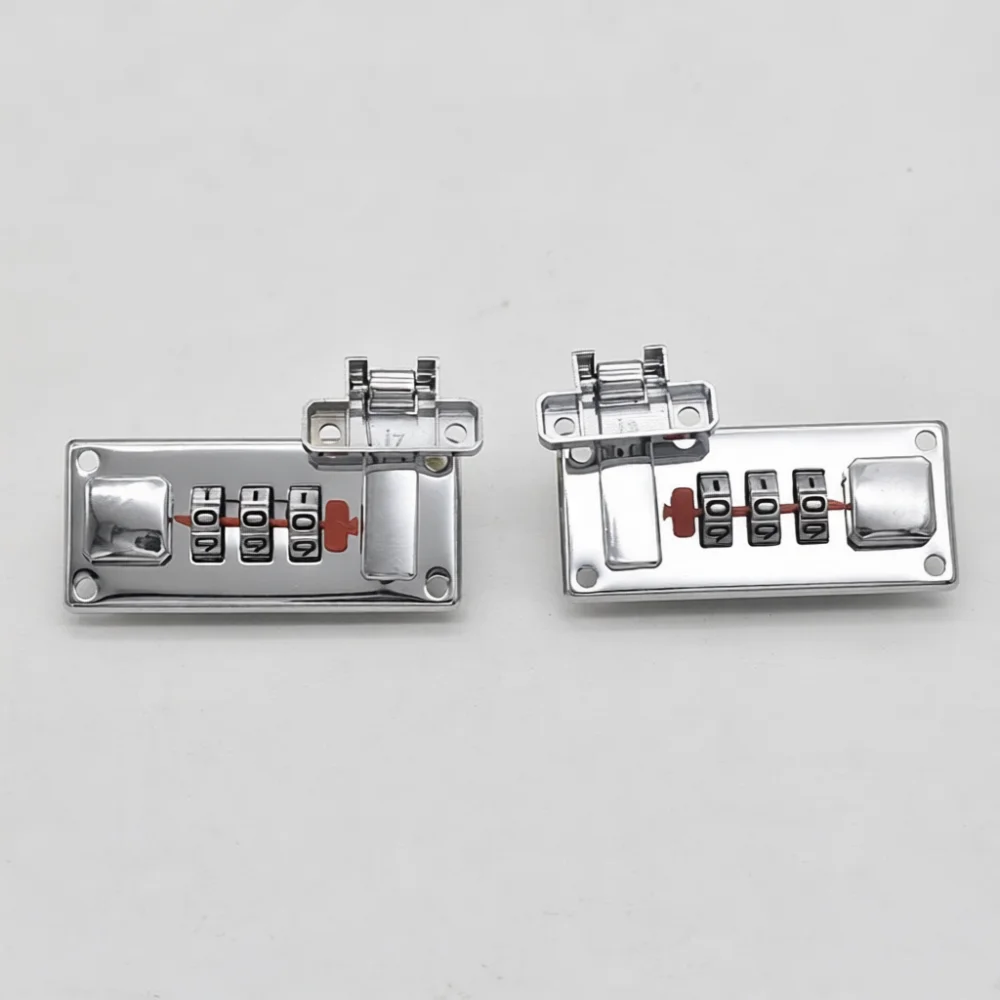 Metal Combination Latch Catch For JiHang Tool Box Security Hardware Anti Theft Password Lock Key Access Storage Equipment