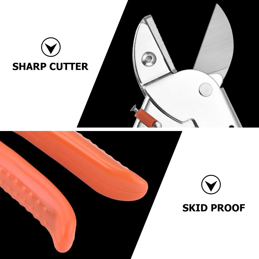 

1Pcs Pruning Shears Orange Professional Gardening Tool Multi-Function Twigs Scissor Skid-Proof Handle Garden Accessory