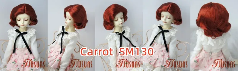 JD338 4-5' 5-6' 6-7' 7-8' 8-9' 9-10' Retro Monroe Wave Synthetic Mohair Doll Wigs 1/8 1/6 1/4 1/3 MSD SD DOD Blythes BJD Hair