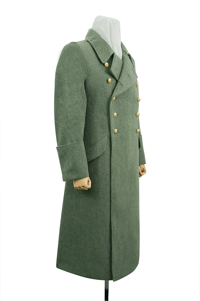 GUGJ-004 WWII German M40 Kriegsmarine Coastal Officer Fieldgrey wool Greatcoat