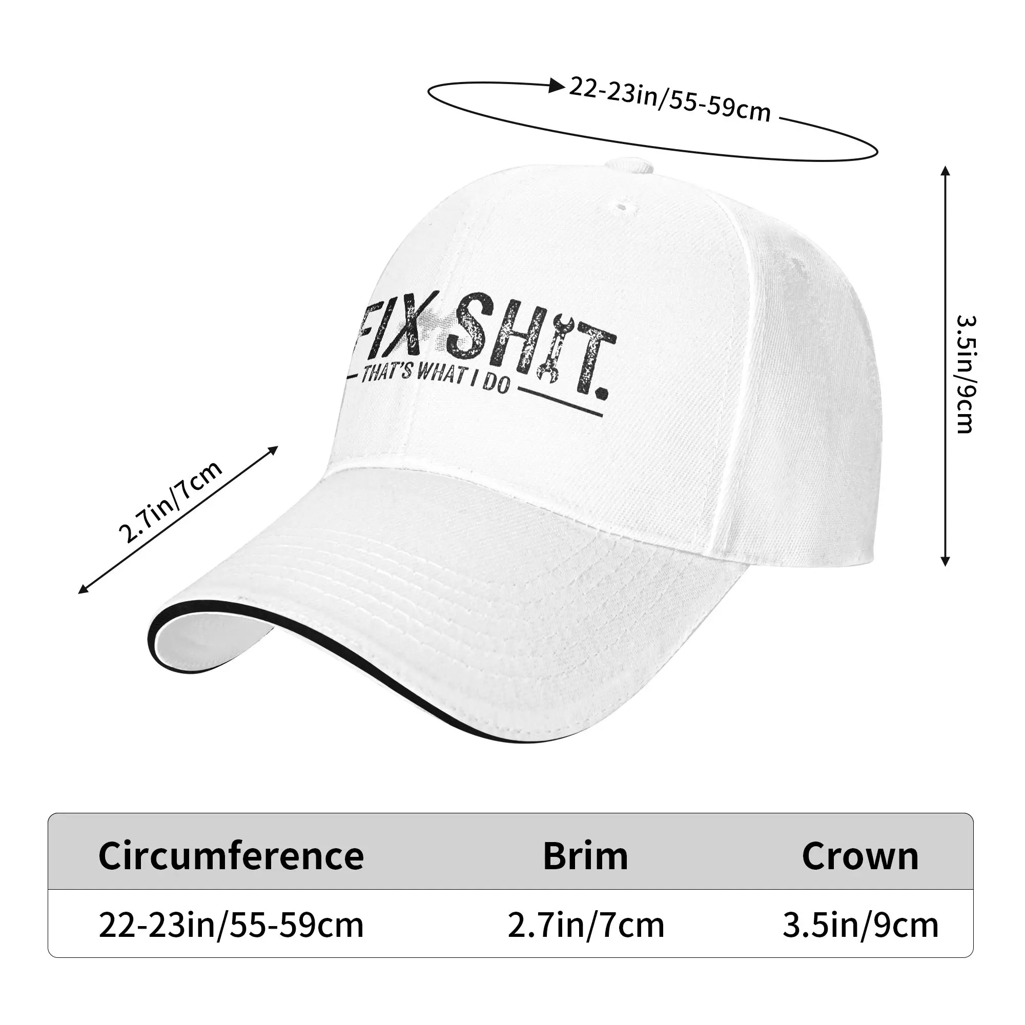 I Fix Shit That‘s What I Do  Casual Baseball Cap Summer Trucker Hat Hot Sale Hats Couple Women Fitted Retro Baseball Caps