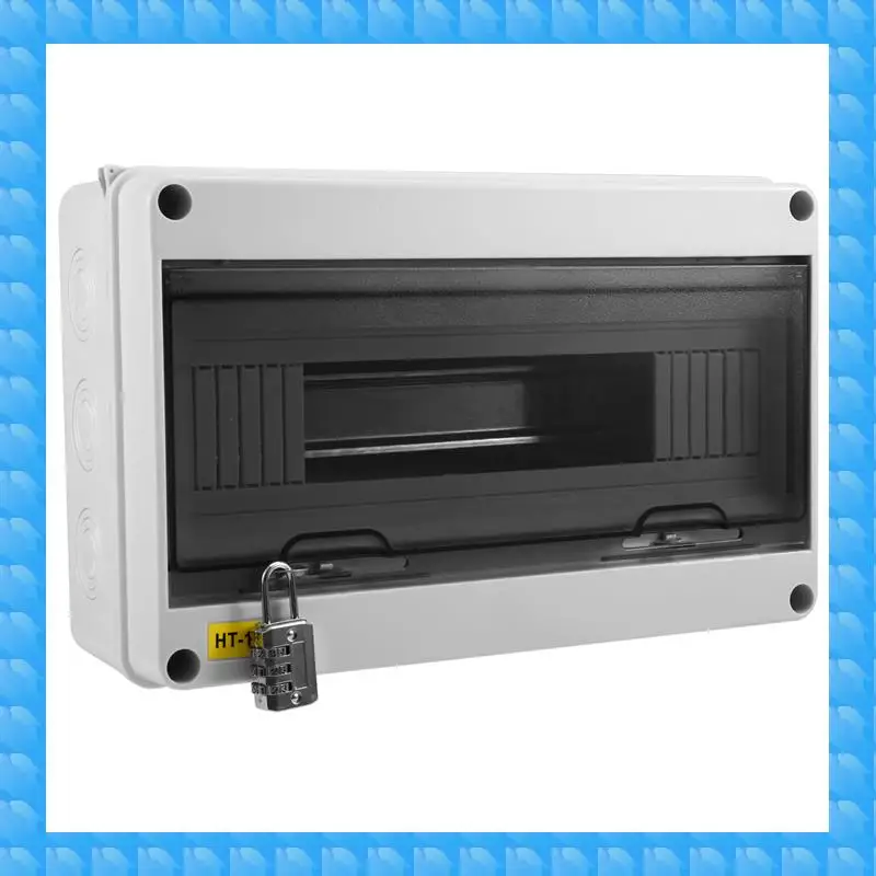 

ETRT HT Series Junction Box 15WAY IP65 Waterproof Distribution Box Outdoor Plastic Electrical Withlock Forcircuit Breaker