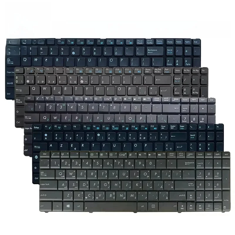 HC US/UK/RU/SP/FR/AR/BR/TU Teclado de laptop para ASUS K53 K53U K53Z K52N K52J K52N K54/HR K55X K55V K55D K73 UL50/VG U53 U50 UX50/