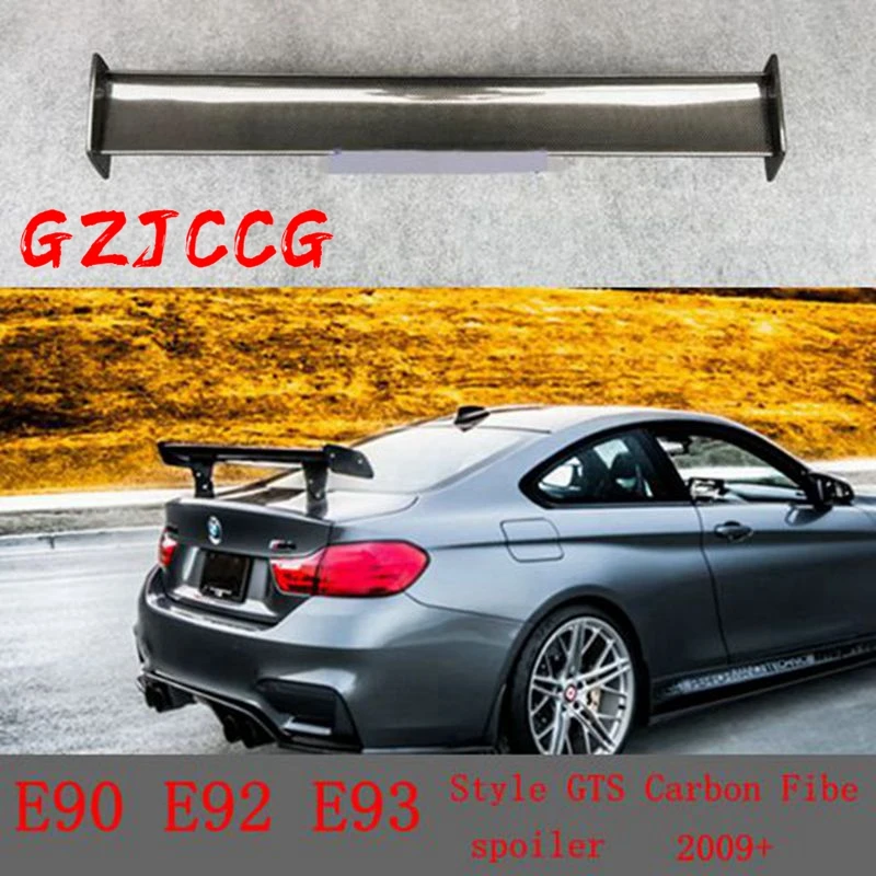 For BMW 1M M3 E82 E87 E90 E92 E93 F30 F10 Revozport Style GTS Carbon Fiber / FRP Material Rear Spoiler 2009+