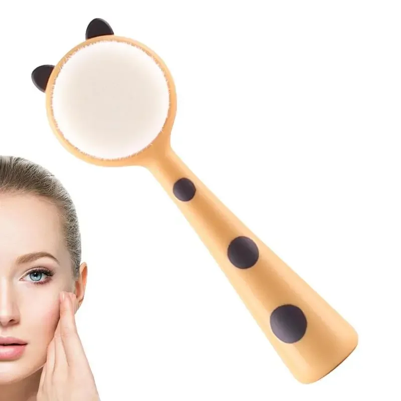 Face Scrub Brush Cat Ears Manually Facial Cleanser Silicone Facial Cleansing Brush Face Exfoliator Cap Brush For Deep Cleaning