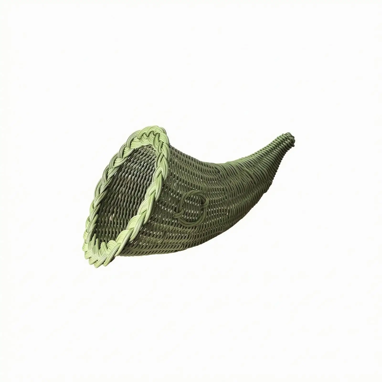 PP Woven Basket Vintage Style Long Body Open Mouth for Organizing Art Supplies or Displaying Creative Floral Arrangements