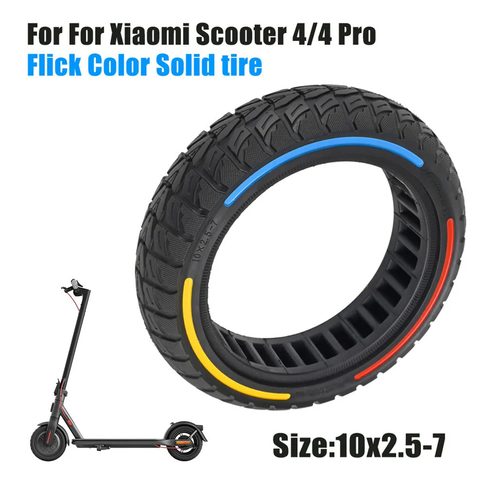 Electric Scooter Tire 10 Inch  For Xiaomi 4/4Pro Solid Tires Kickscooter 10x2.50-7 Tubeless Puncture-Proof Tyre Replacement Part