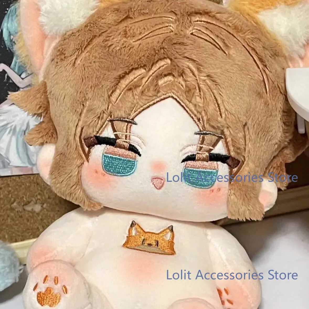 Anime NIJISANJI Luxiem Mysta Cotton Body Outfit Cosplay 20CM Idol Fans Collection Ornaments Plushie Sofa Cushion Birthday Gift