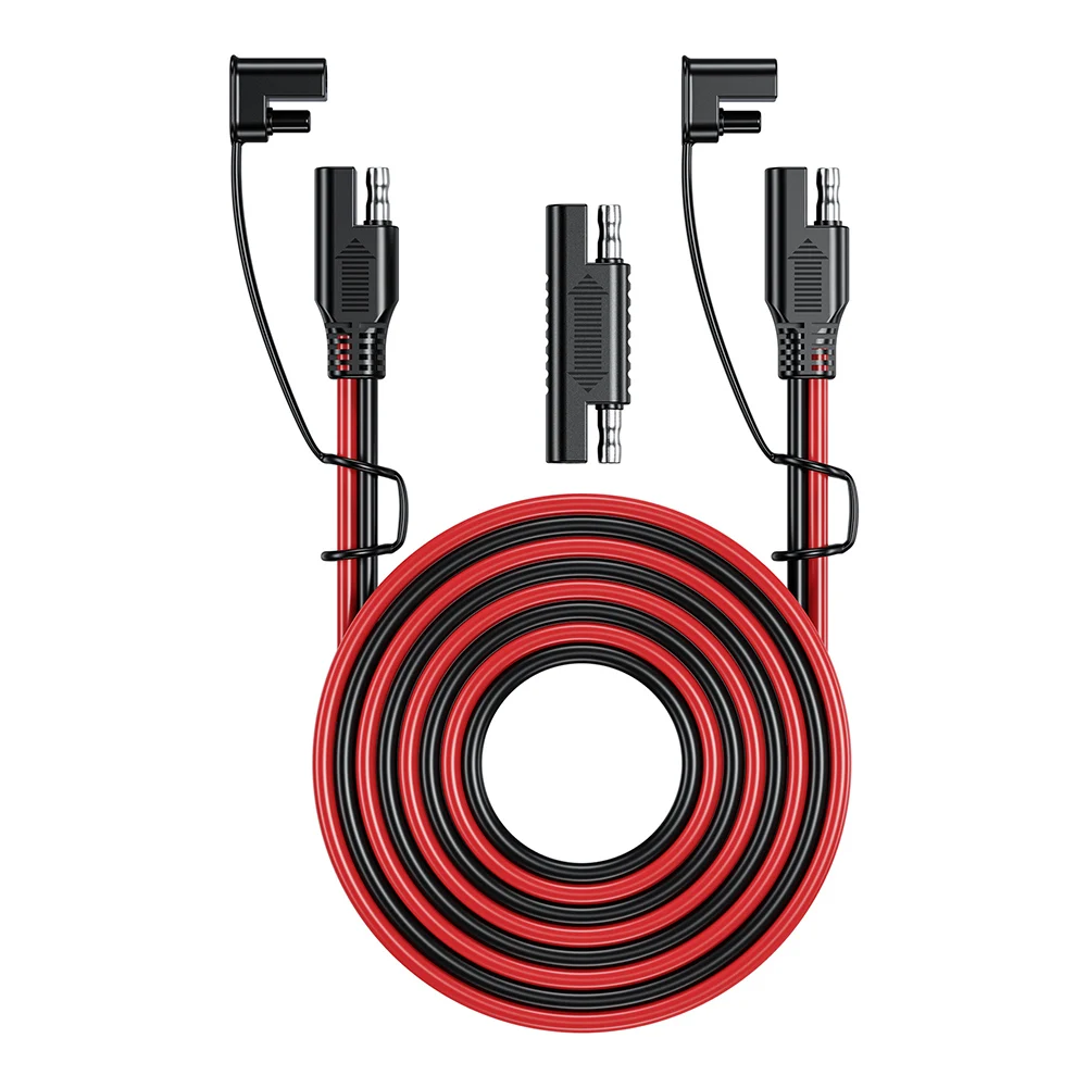 

Battery Charging Cable SAE To SAE 12V-36V Solar Plug Cord Dustproof Car 16 AWG Line Solar Auto Battery SAE Power Cable Connector
