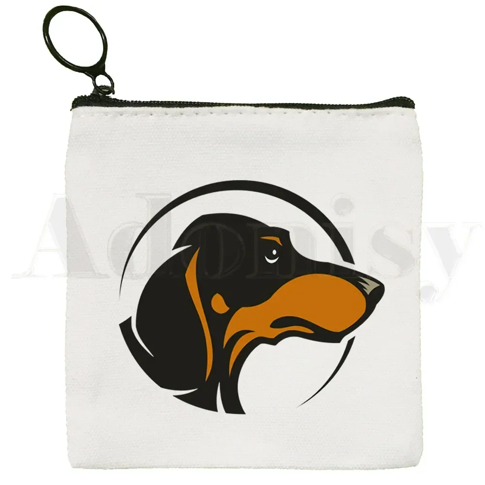 Anatomy Life Is Better With A Dachshund Funny Coin Purse Illustration Key Case Simple Small Cloth Bag New Creative Coin Purse