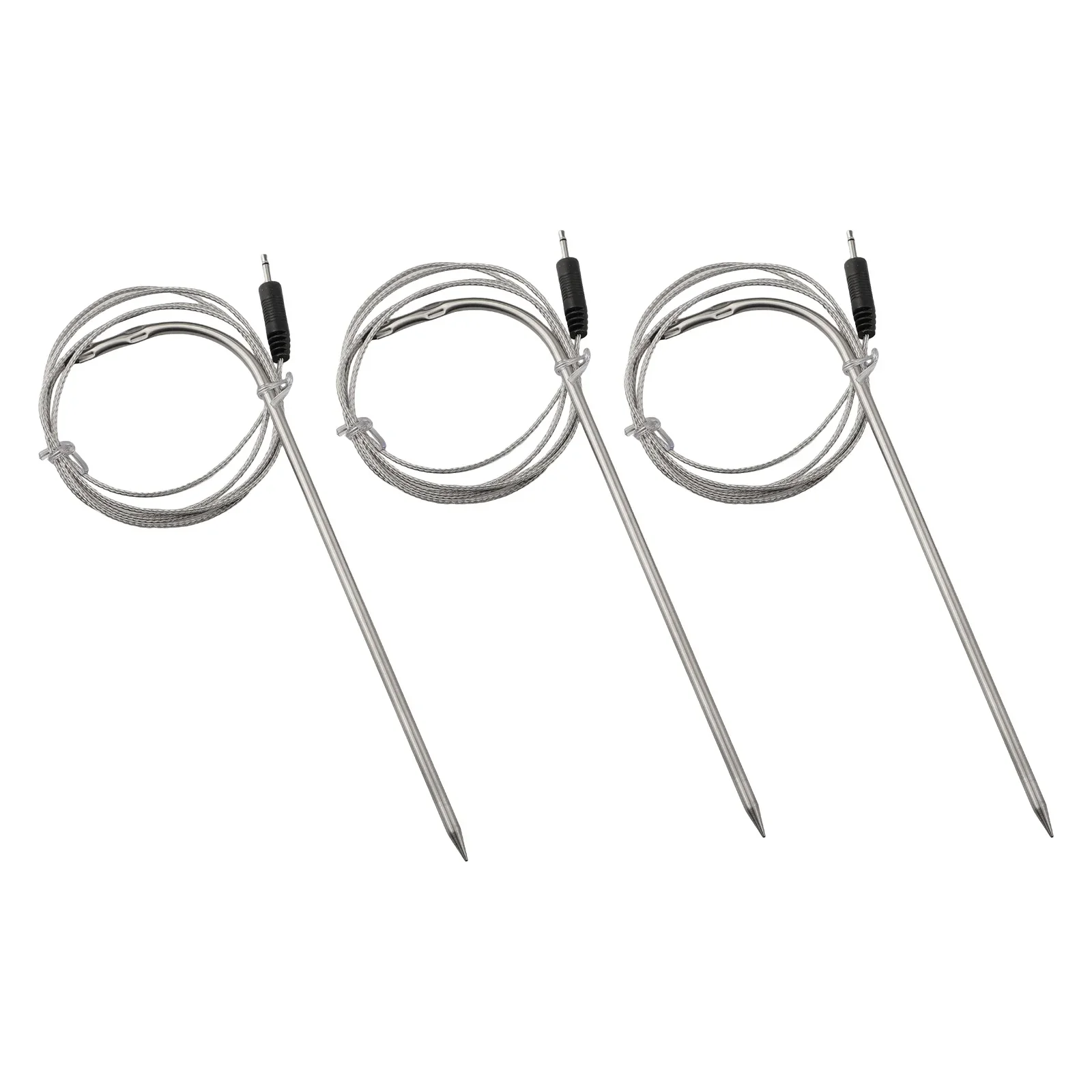 3PCS Replacement Spare Probe Sensor For BBQ Thermometer DC2.5 Connector Instrument Parts And Accessories Replacement Tools