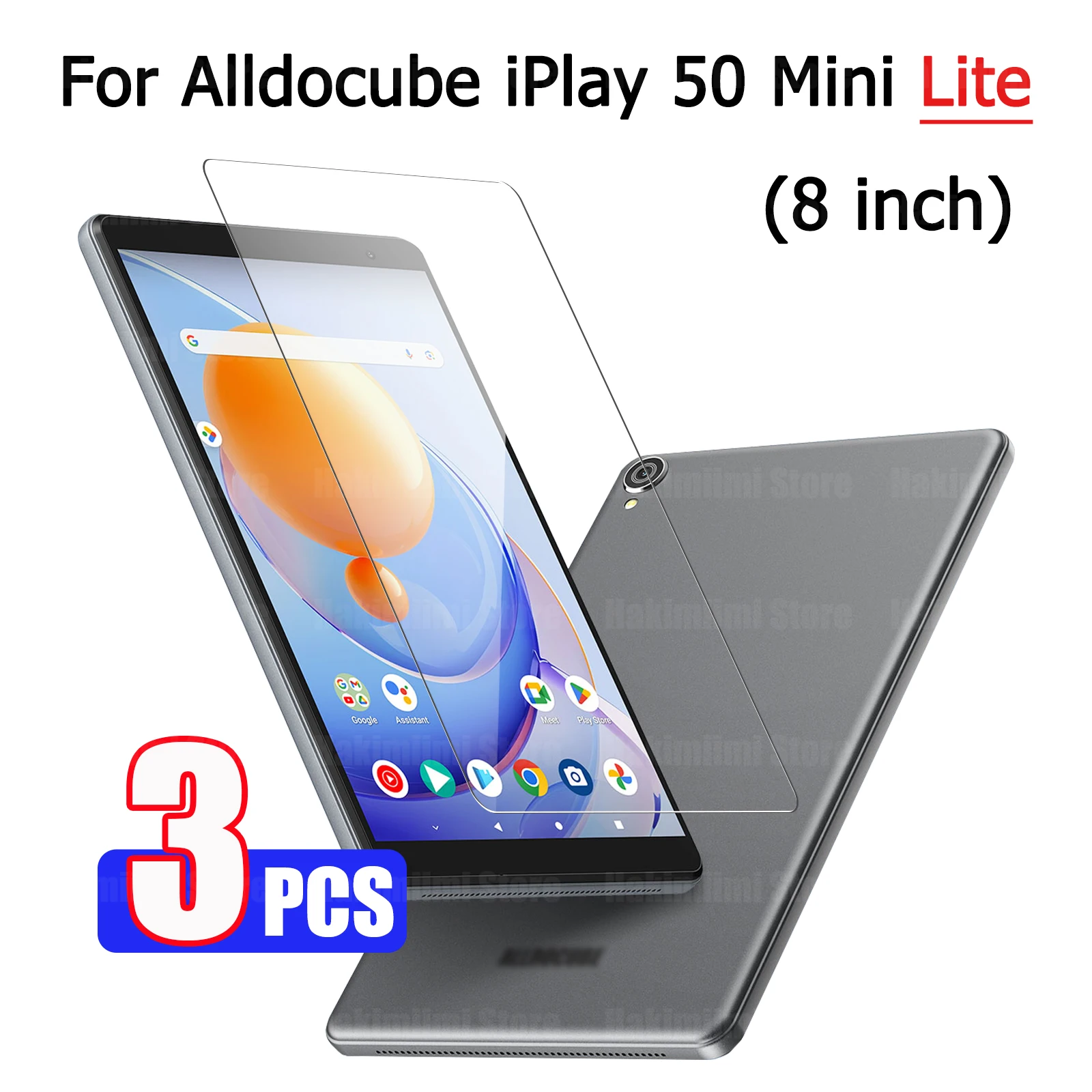 

Screen Protector for ALLDOCUBE IPLAY 50 MINI LITE (8 inch) HD Anti-Scratch Anti-Fingerprint 9H Hardness Tablet Tempered Glass