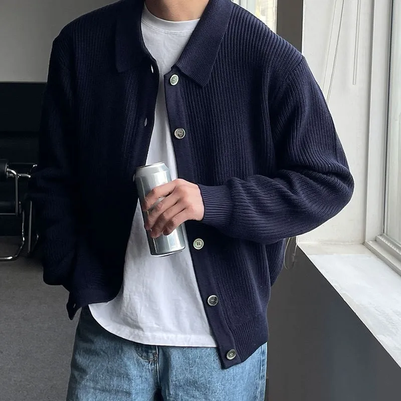 Suéter De Punto Delgado Hombre – Cárdigan Casual Con Bolsillo Grande – Chaqueta Suave Transpirable Para Primavera Y Verano