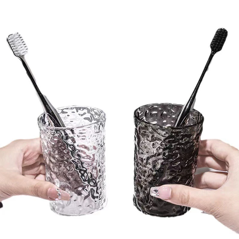 New 1PC Plastic Mouthwash Toothbrush Cup With Handle Home Bathroom Tumblers Portable Mug Transparent Toothbrush Holder