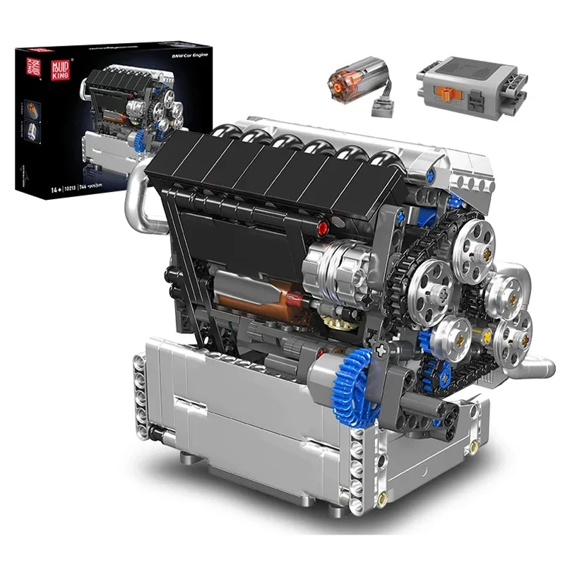 

Mould King 10213 Technical Car Engine Toys The Motorized Sport Racing Car Engine Building Block Brick Set Kids Christmas Gift