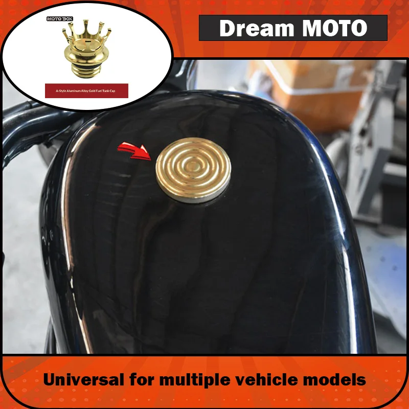 【Premium】For Xiangshuai XS650 Zhuangwei 250/400 modified Harley 883x48 threaded rotating brass retro fuel tank cover