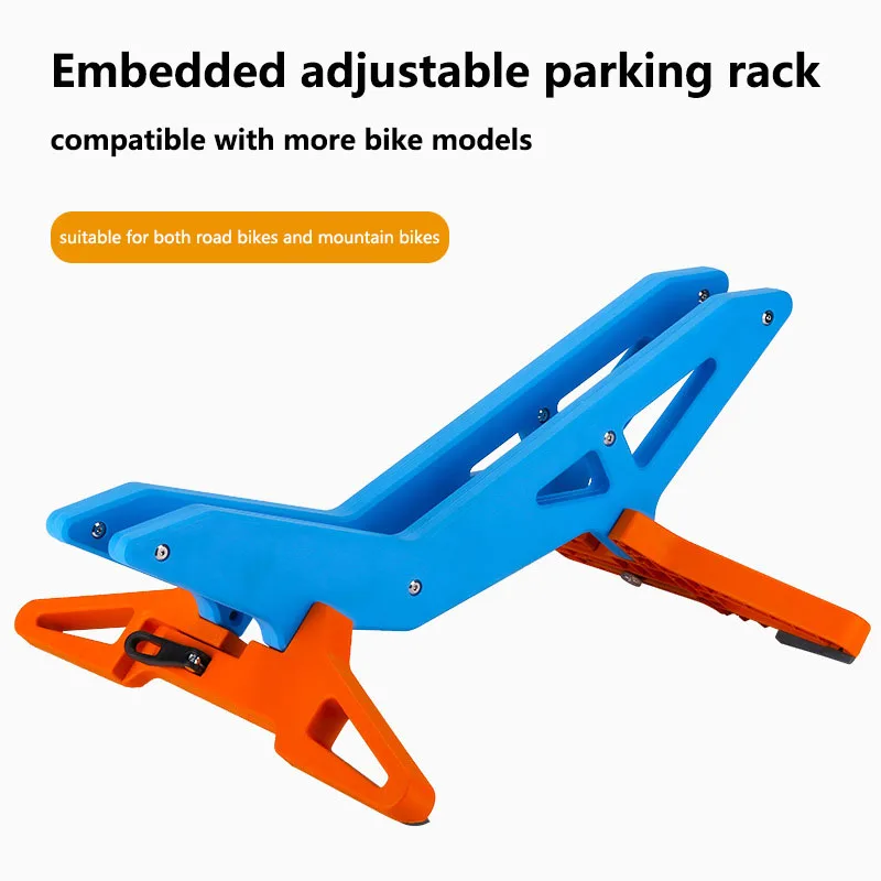 

Road & Mountain Bike Parking Rack - Adjustable Base, Fixed Kickstand & Display Function,Home-Use Bike Holder for Secure Storage