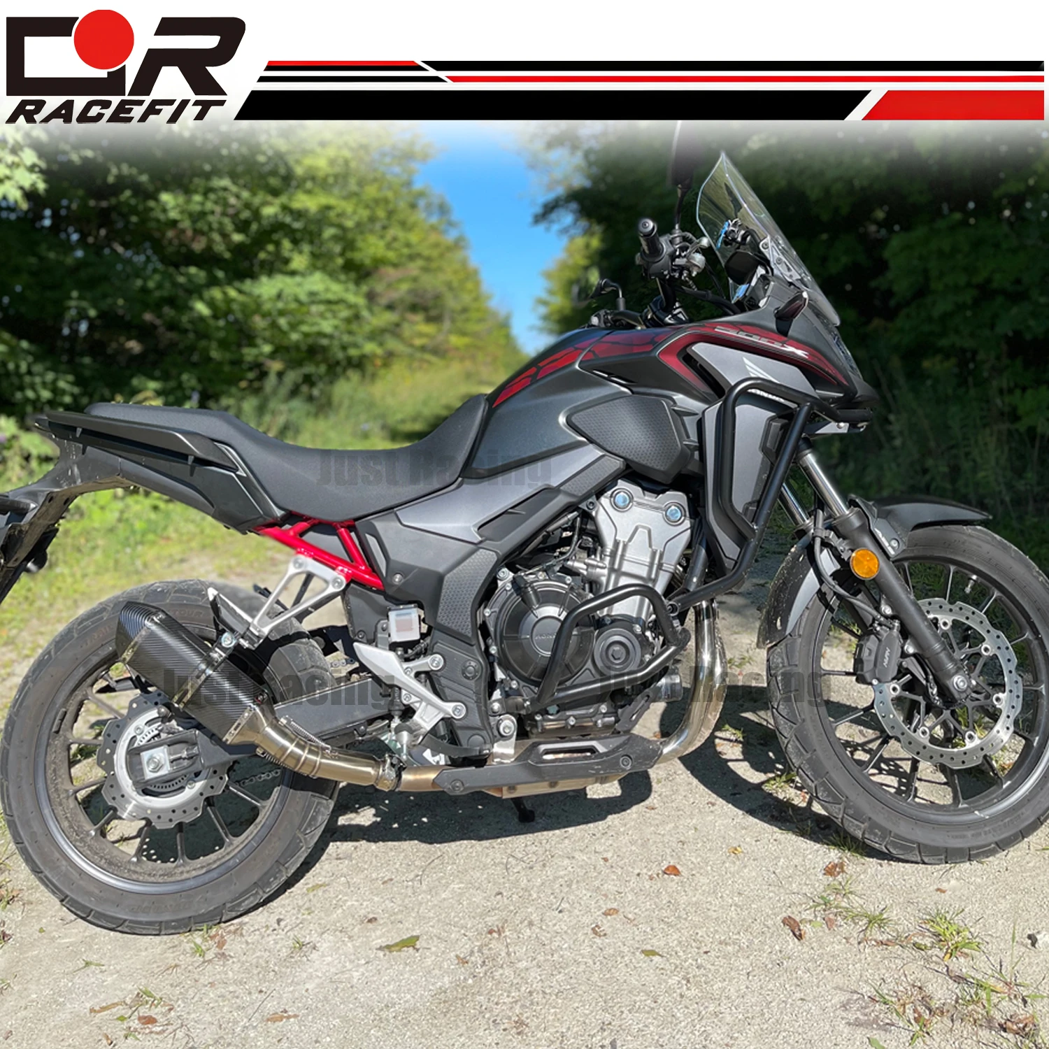 51MM Exhaust Slip on Muffler Pipe For Honda CBR500R CB500X F CB400 2013-2015 view 2