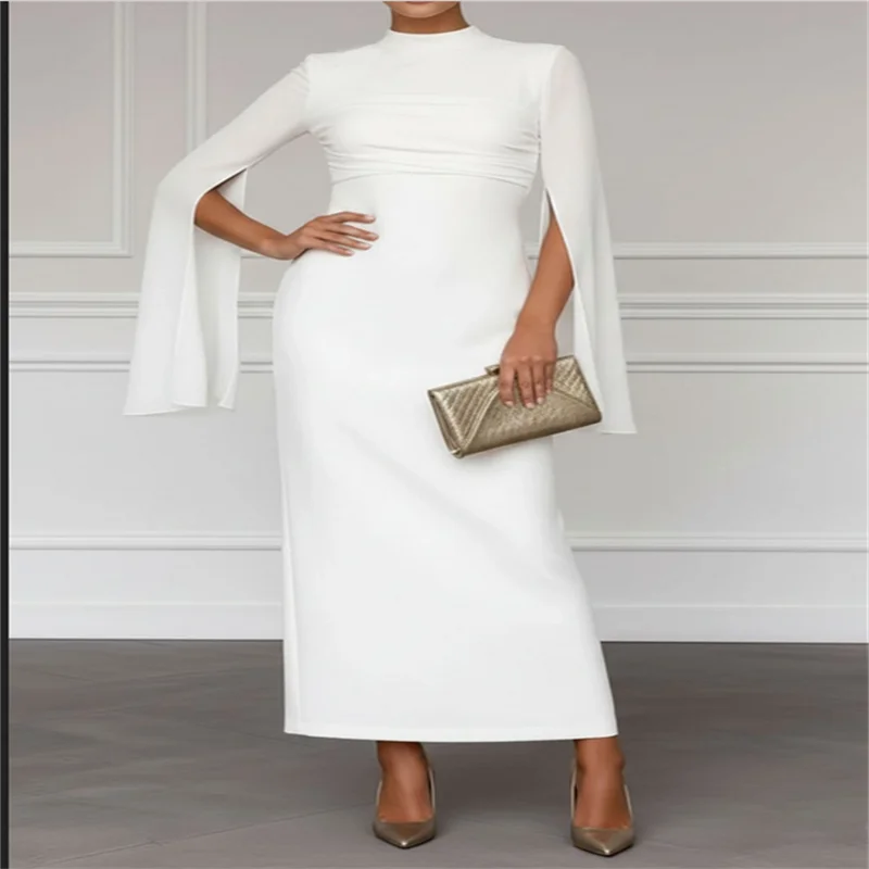 

Beige Mother of the Bride Dresses 2025 Modest Dubai Party Dress for Groom Mother in Ankle-Lenght Elegant Guest Marriage Dress