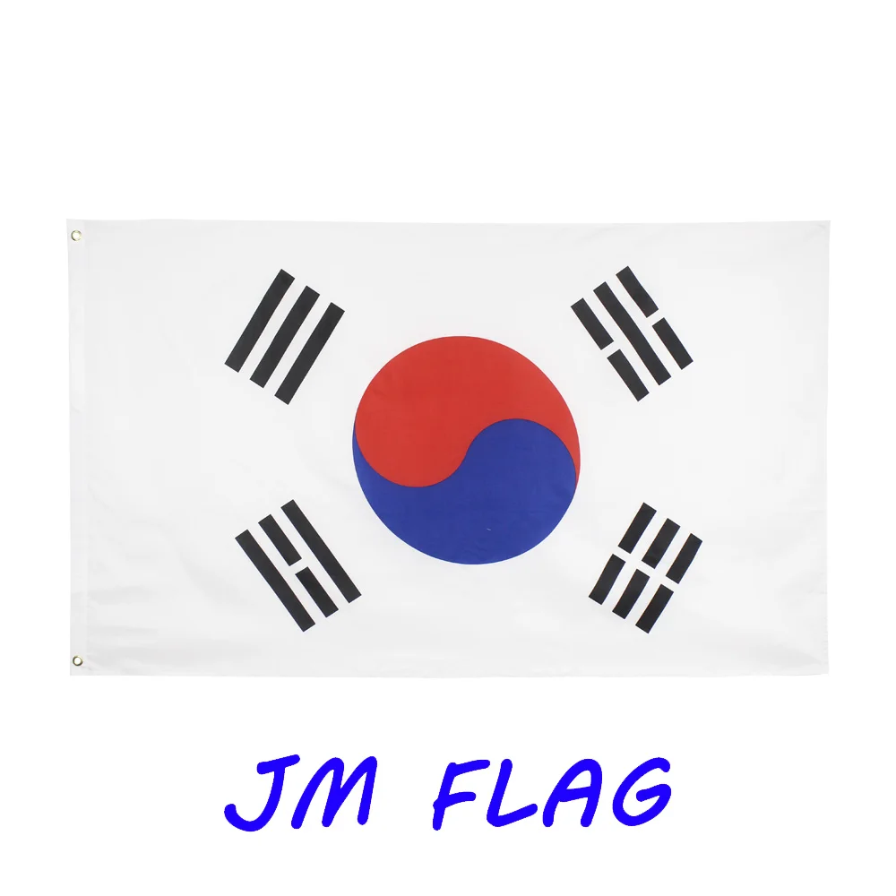 JMFLAG 90x150cm Kor Kr South Korea Taegeukgi Flag Polyester Printed Decoration Banner